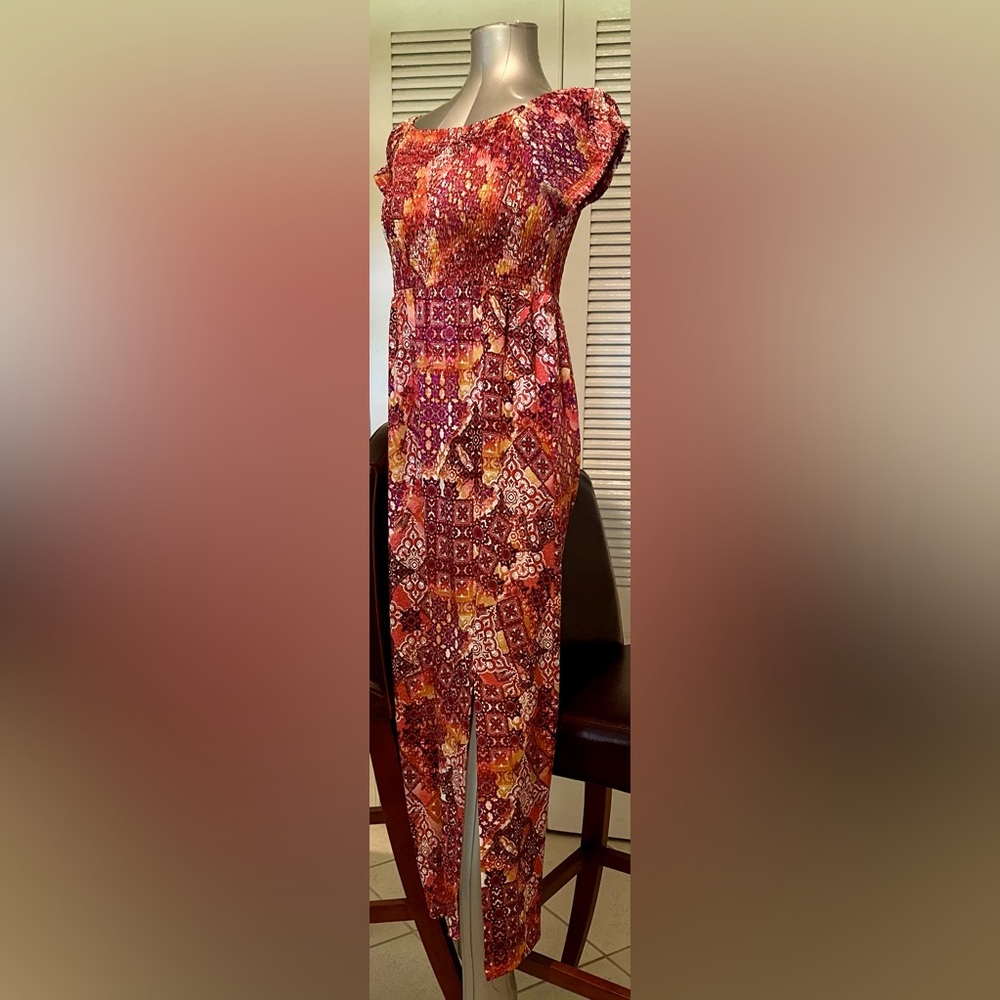 Vibrant Multicolor Maxi Dress